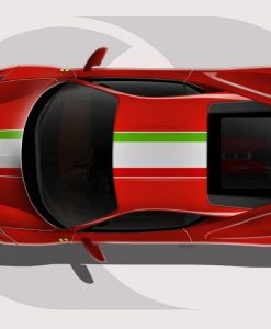 Ferrari 458 Italian Stripe Roof Graphic
