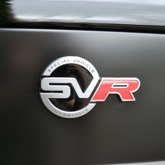 Range Rover Sport SVR Badge