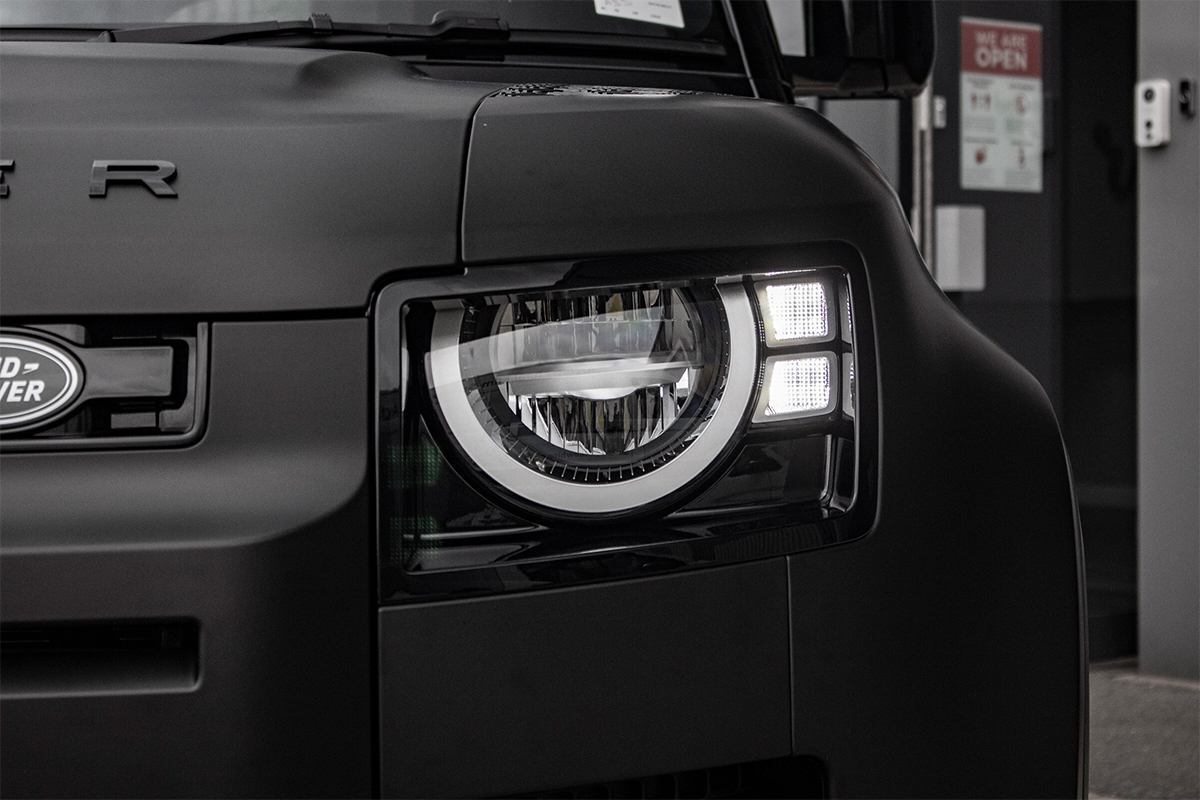 Glans wond piek Full Vehicle Wrap Land Rover Defender Matte Deep Black – Reforma UK